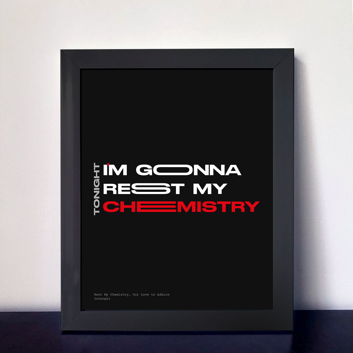 Cuadro Rest My Chemestry, Interpol