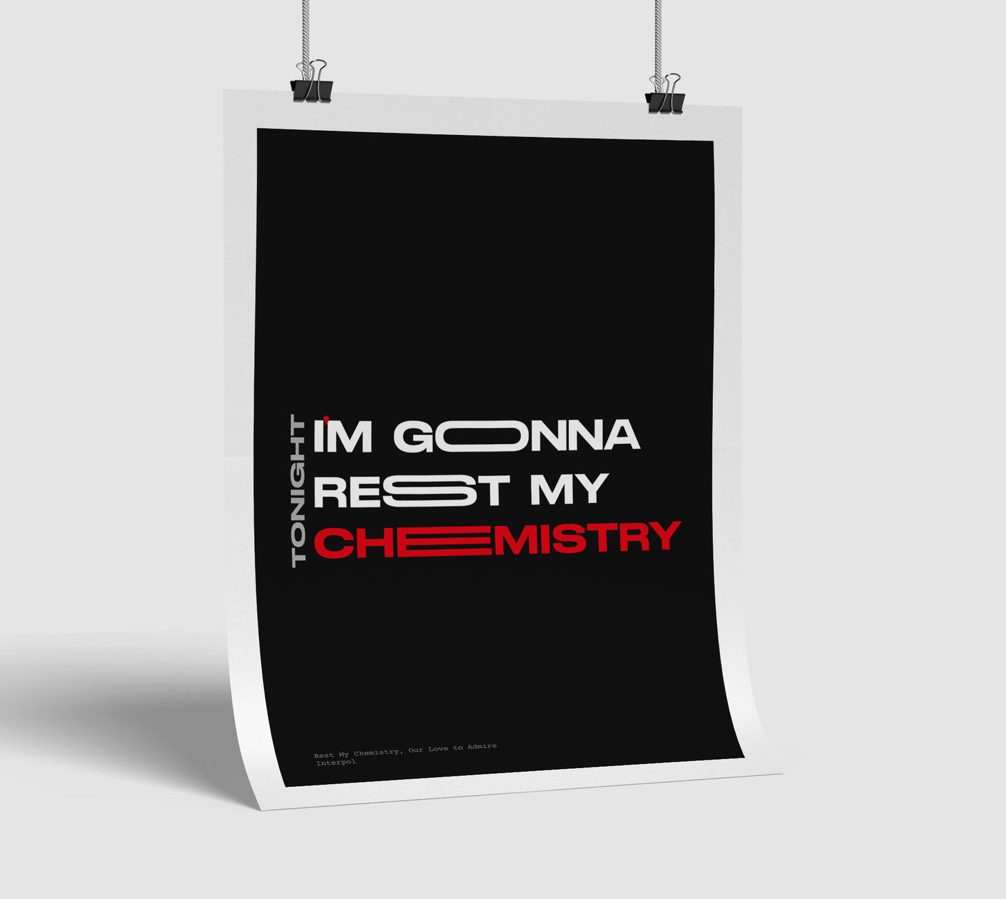 Cuadro Rest My Chemestry, Interpol