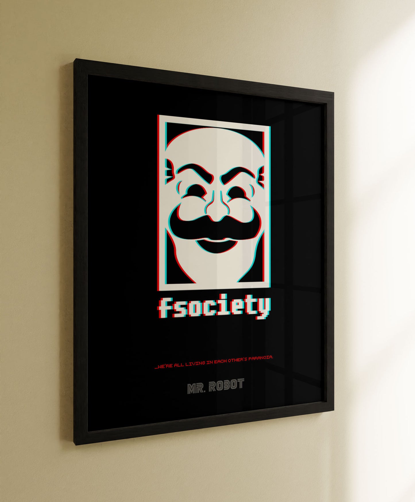 Cuadro Mr Robot F society