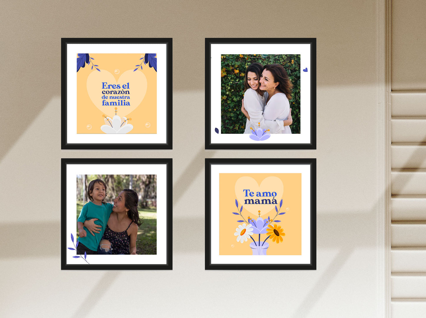 Set de 4 cuadros - Dia de la madre 4