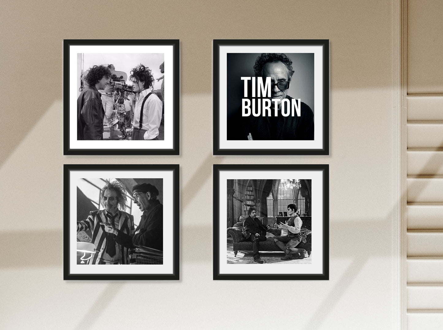 Set de 4 cuadros - Tim Burton