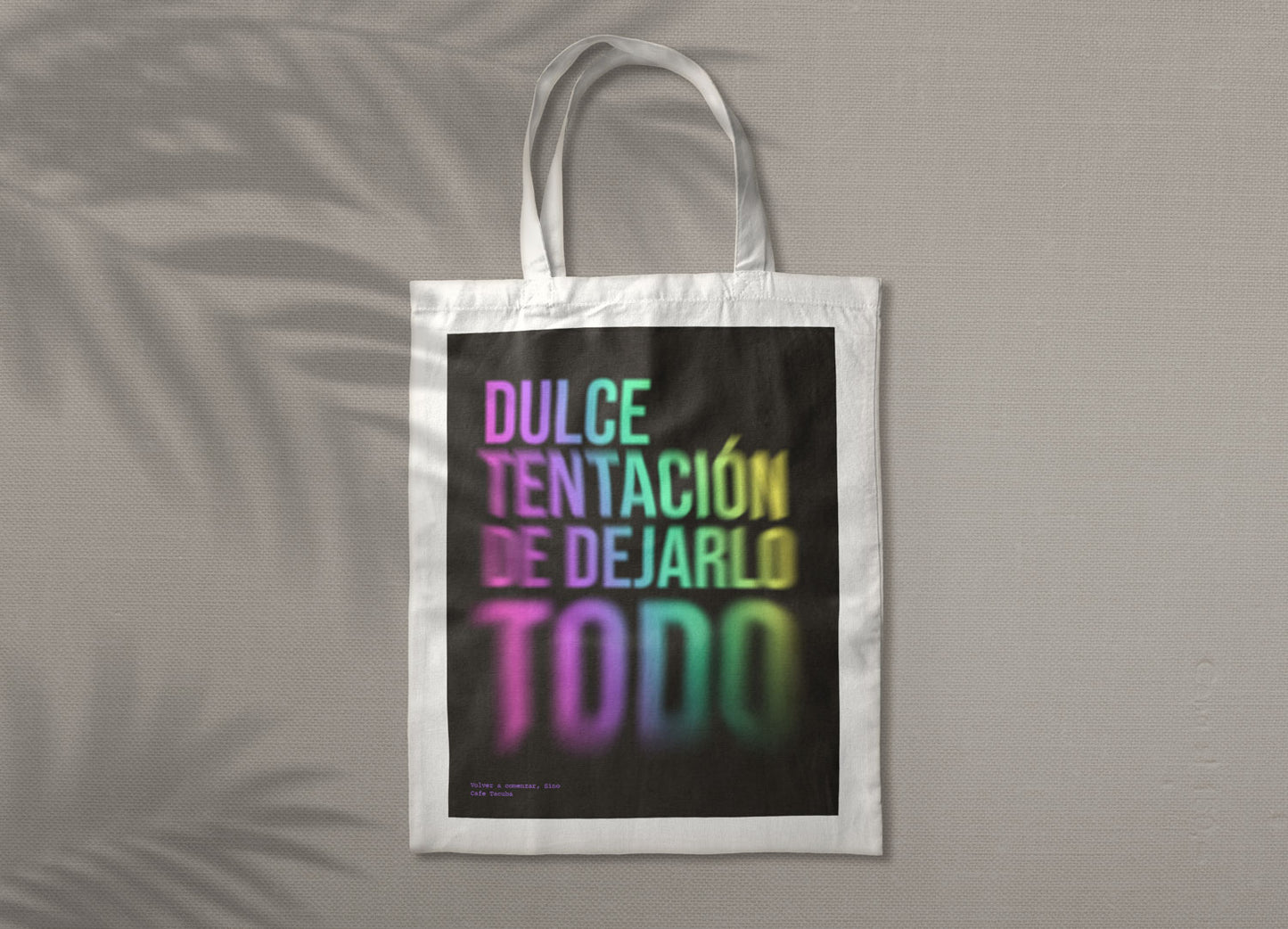 Tote Bag Volver a comenzar - versión colores