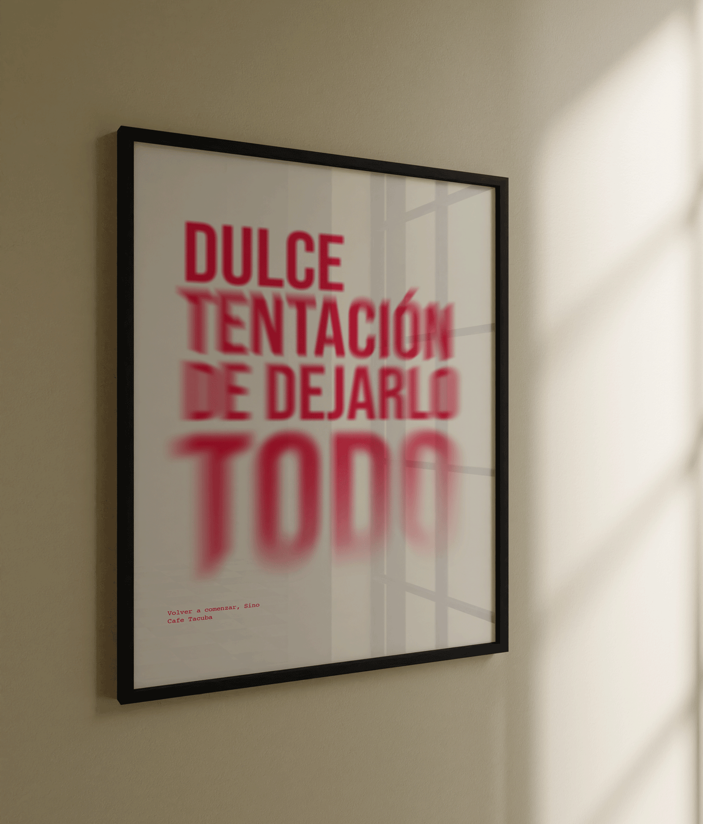 Cuadro Volver a Comenzar (Rosa)