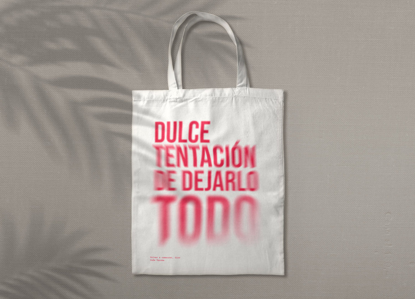 Tote Bag Volver a comenzar - versión rosa