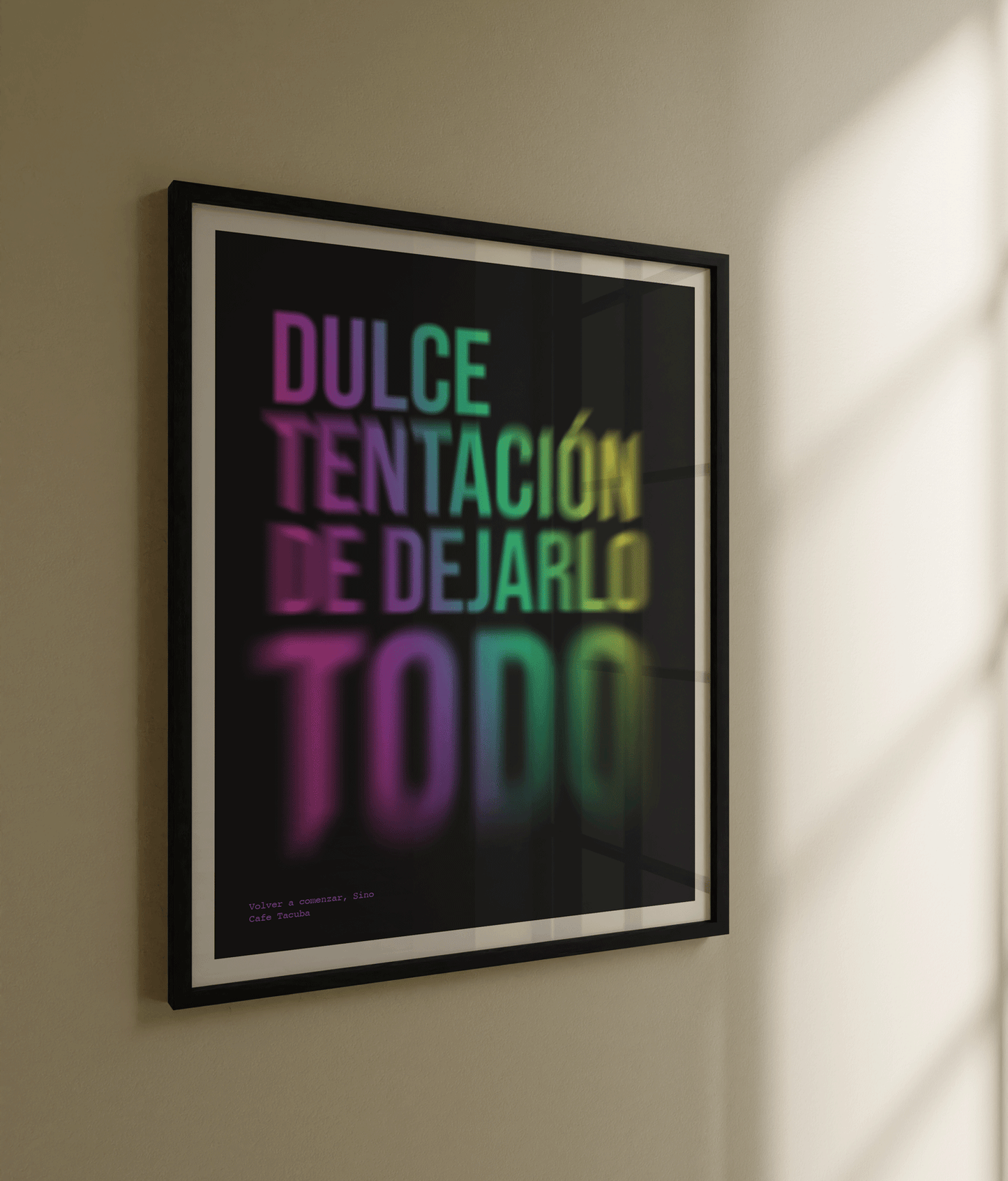 Cuadro Volver a Comenzar (Colores)