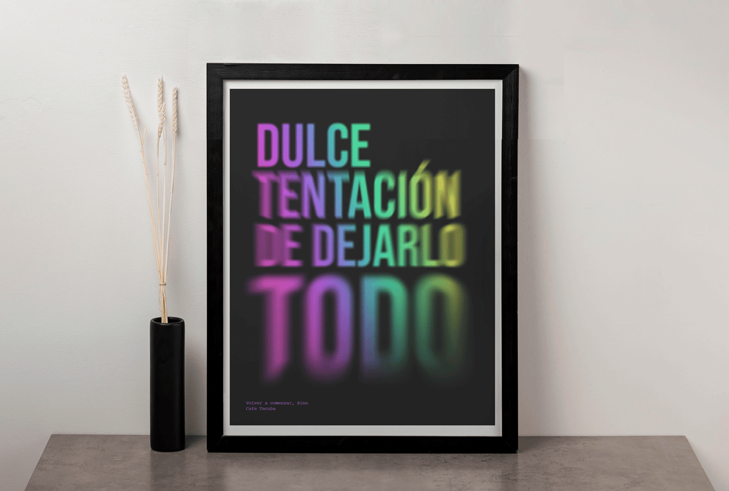Cuadro Volver a Comenzar (Colores)