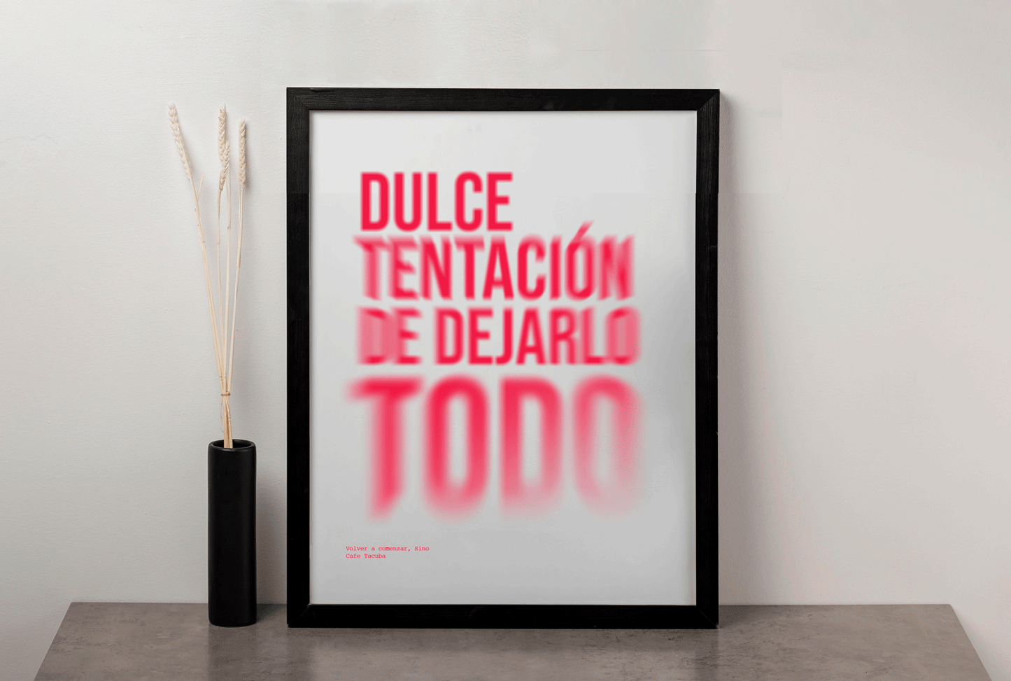 Cuadro Volver a Comenzar (Rosa)