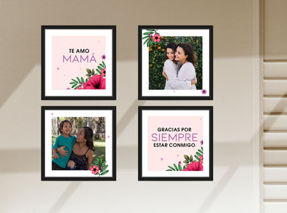 Set de 4 cuadros - Dia de la madre 1