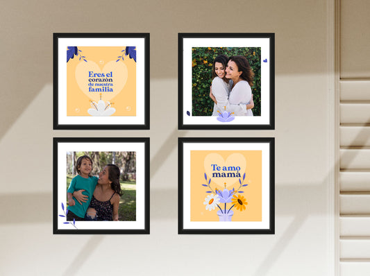 Set de 4 cuadros - Dia de la madre 4